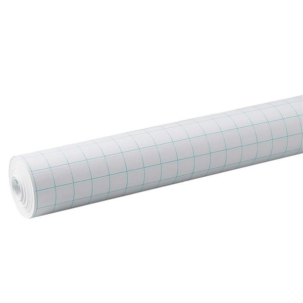 Pacon 0077810 Paper Grid Roll with 1" Grid Rule, 34-1/2" x 200' Size, White
