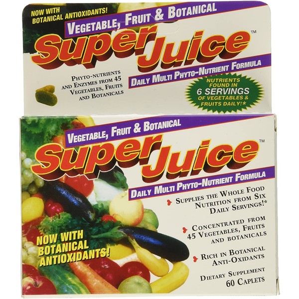 Super Juice Vegetable and Fruit Daily Multi Phyto-Nutrient Formula, 60 Count