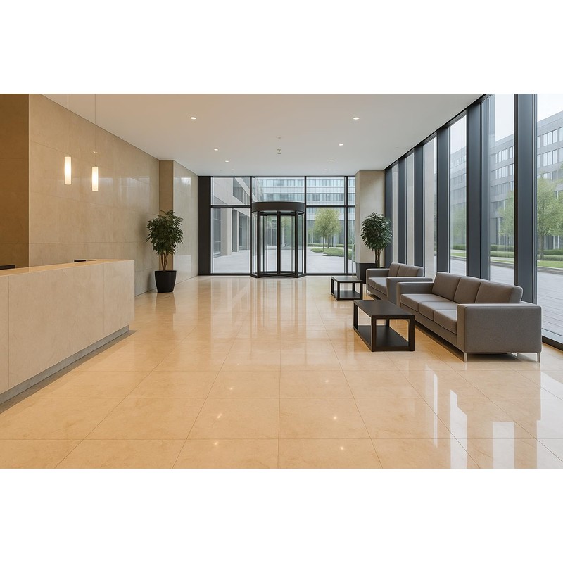 Crema Marfil 12x12 Polished Marble Tile – Natural Stone Square