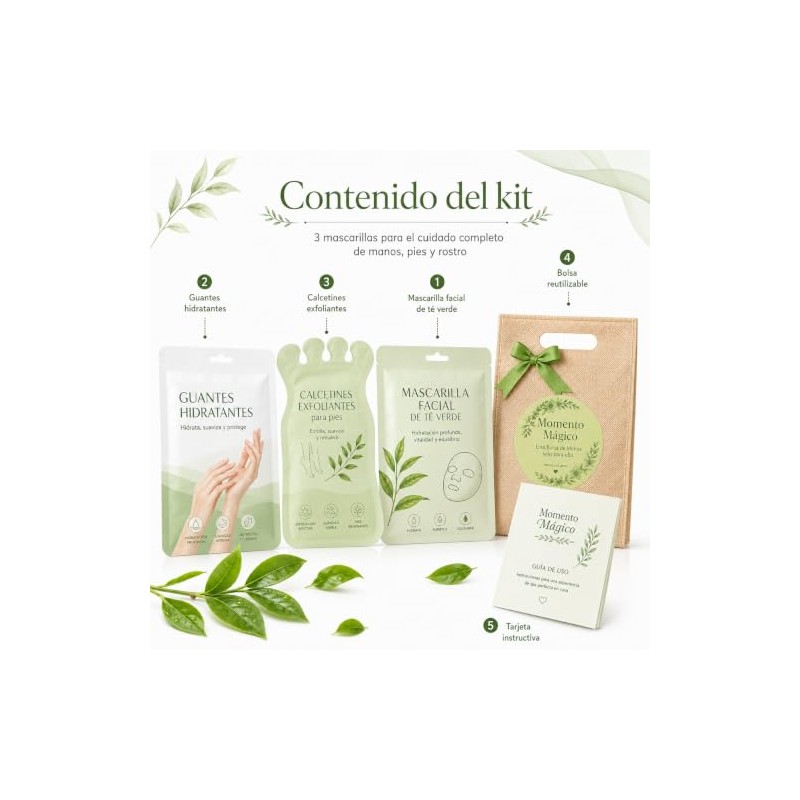 Genérico Kit Autocuidado Frescura Verde Cada Uno