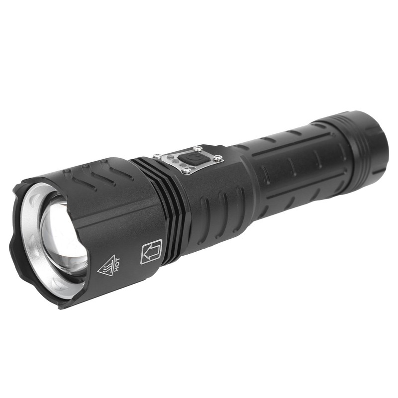 XHP90 Flashlight Zoomable Focusing USB Rechargeable TypeC Rechargeable Torch Outdoor