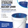 5 Gallon Bucket Liner Reusable Rubber Liner for Concrete Thinset