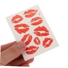 FOMIYES Real Lips Pattern Temporary 6pcs Waterproof Skin Safe Temporary