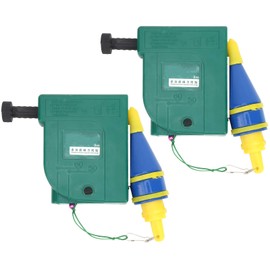 Pack of 2 3 Metre Alloy Steel Magnetic Wire Hammer Cord Drop Plummet Bobs Lot Bob Setter