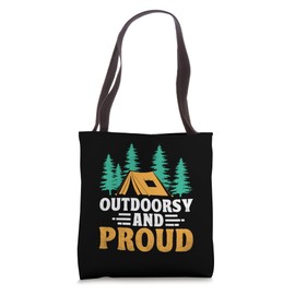 Ourdoorsy And Proud Camping Scouting Scout Scouts Tote Bag