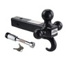 TOPTOW 64181L Trailer Receiver Hitch Triple Ball Mount with Hook,
