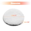 sourcingmap 5pcs 5inch Polishing Pad Faux Wool Buffing Waxing Pads