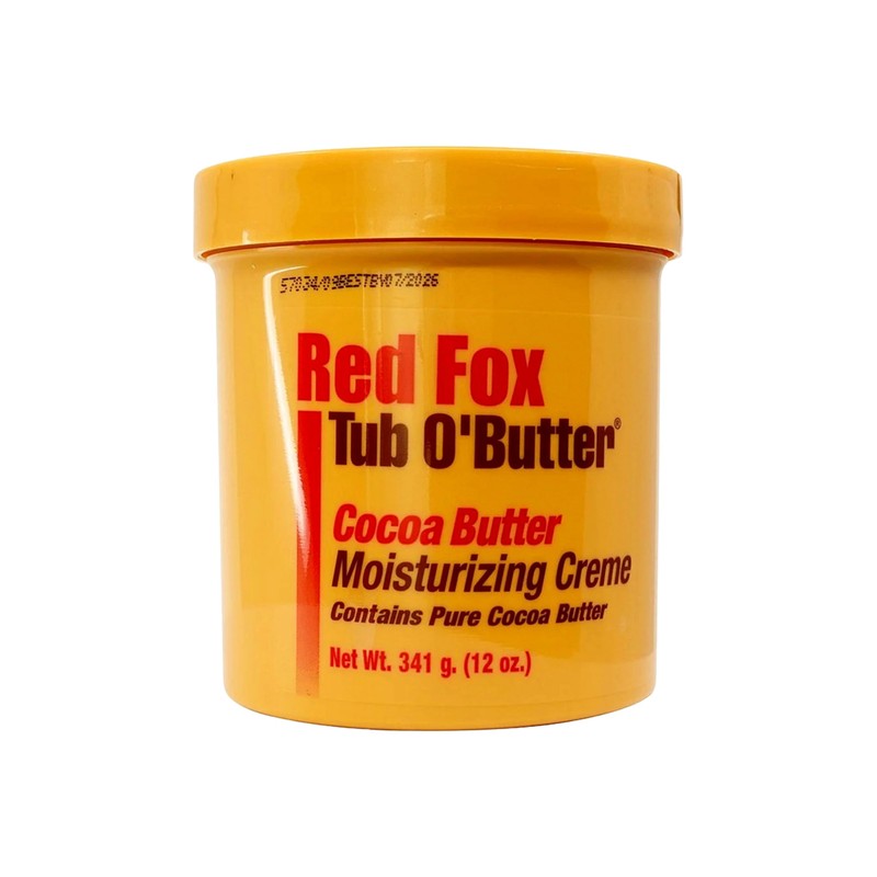 Red Fox Tub O' Butter Cocoa, Moisturizing Creme, 10.5 Ounce