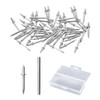 100pcs Double Headed Skirting Boards, 1 Mounting Sleeve, 1 Storage