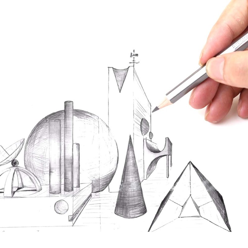 Graphite Pencil Set, 24 Pieces, Non-Toxic, Sketch Art, Graphite Drawing