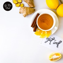 Get Well Tea by La Tea Dah - Moroccan Mint Green Tea | Feel Better Gift Sets | Floral Tea Collection | Get Well Soon Gifts for Women After Surgery (12 Sachets)