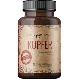 Kupfer Tabletten - 400 Tabletten - Kupfer 2mg Pro Tagesdosierung - Vegan - Kupfer Aus 3 Verbindungen - Kupferbisglycinat Kupfercitrat Kupfergluconat - In Deutschland GeprÃ¼ft