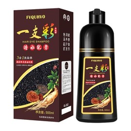Fedulili Tinte de Cabello Negro Champú 3 En 1, 15 Minutos Gris Reduciendo 4 Semanas Colores Duraderos Cabello, Champú Tinte para Cabello para Mujeres 