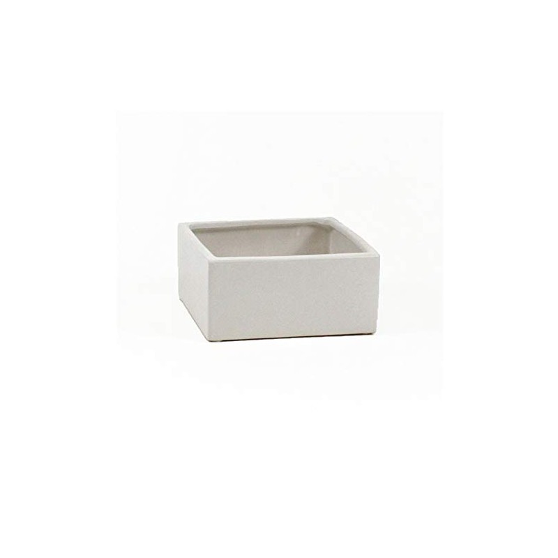 WGV Block Ceramic Vase, Width 8", Height 4", Elegant Morden