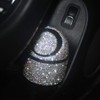 idain Bling Rhinestone Auto Garbage Can Car Trash Can with