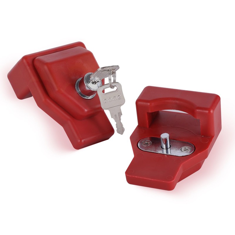 NAKAKEKO Plastic, Glad Hand Lock, Keyed Alike Pair (4-Pack) for