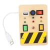 Light Switch Sensory Board Electric Wooden LED Early Education Color