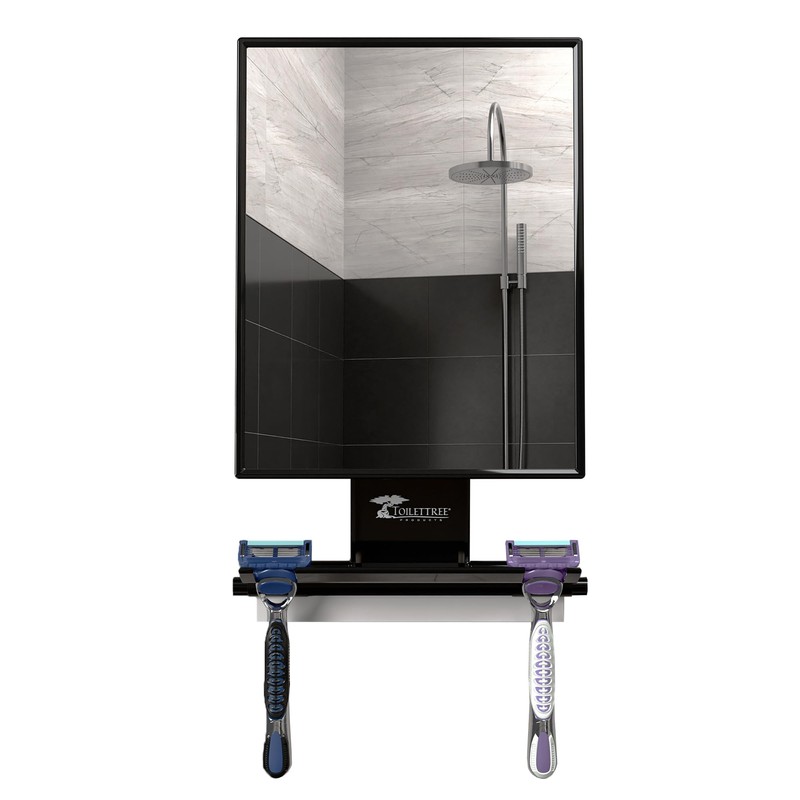 ToiletTree Products Fogless Shower Mirror - Anti-Fog Mirror - Adjustable