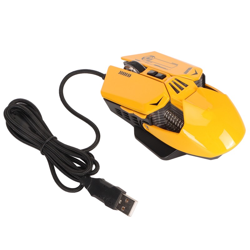 Wired Mouse Ergonomic RGB Backlit Adjustable DPI 7 Programmable Keys