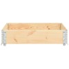 vidaXL Solid Pine Wood Pallet Collar, Stackable, Foldable, Storage Solution