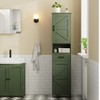 Homhedy 67" H Tall Bathroom Storage Cabinet with 2 Barn