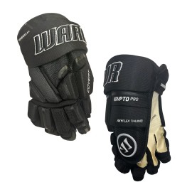 Warrior Covert Krypto Pro Special Make Up Junior Ice Hockey Gloves (NEW) - Black - 11"