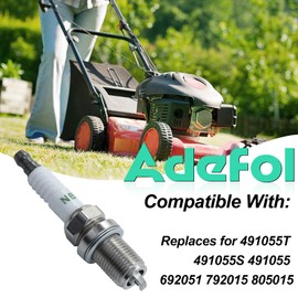 Adefol 2 Pack RC12YC Spark Plug for 491055S 491055T 805015 72347 792015 692051, Spark Plug Replacement for Champion RC12YC RC12YX Spark Plugs