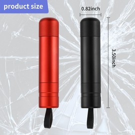 Pack of 2 Seat Belt Cutter, Emergency Hammer, 2-in-1 Emergency Hammer Car with Seat Belt Cutter, TÜV, with Holder, Emergency Hammer Car, Emergency Rescue Tools Essential, Suitable for Cars and Buses