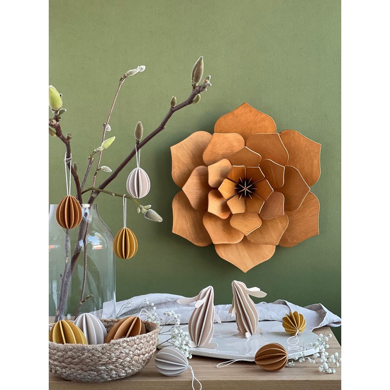 LOVI Set of 3 Wooden Eggs Golden Mix - 7