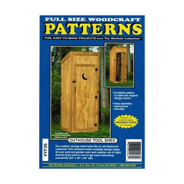 Outhouse Tool Shed Woodworking Project Plan
