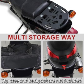 Xitomer Luggage Rack Fit for TW200 1987-2024 TW200 Motorcycle Cargo Rack Motorcycle Rear Top Rack