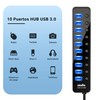 atolla Hub USB 3.0, 10 Puertos Multi USB 3.0 Hub