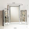 YACSNBF 3 Way Mirror Vanity Trifold Makeup Mirror, 3 Side