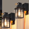 TITOSICHY Porch Lights with GFCI Outlet,Dusk to Dawn Motion Sensor