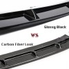 Front Bumper Lip Splitter Kit Painted Gloss Black For 2018-2020