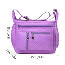 DENGSHANYANG Womens Large Crossbody Bag,Shoulder Bag with Wide Strap and Multipurpose Shoulder Nylon Crossbody Bags for Women