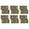 uxcell Double Acting Hinges Folding Screen, 6Pcs 1.85" Double Swing