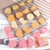 BESEK Valentine's Day Cookie Cutters: With Plunger Stamps Set, 8