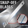 DIYSELF 50Pcs 9mm Utility Knife Replacement Blades, Snap Off Blades