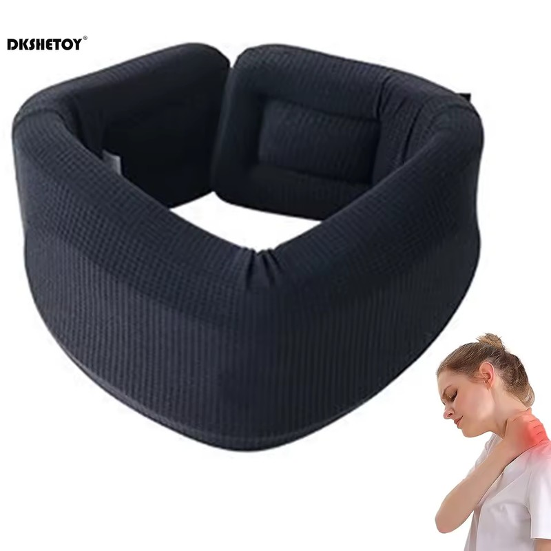 Soft Sponge Cervical Collar Neck Support Brace, Adjustable S–XL