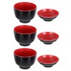 3pcs Japanese Style Miso Soup Bowls Lids Bowls Hot Pot