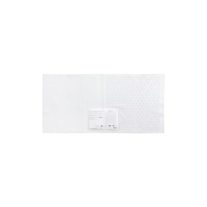 Olympus H-1123 Sashiko Flower Dish Towel, Cloth Pack, Japanese "Nagomi"