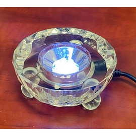 Goodcount Crystal Lighted Base with White LED Lights (AC Power Included) for 3D Glass Art and Etched Picture in Crystal