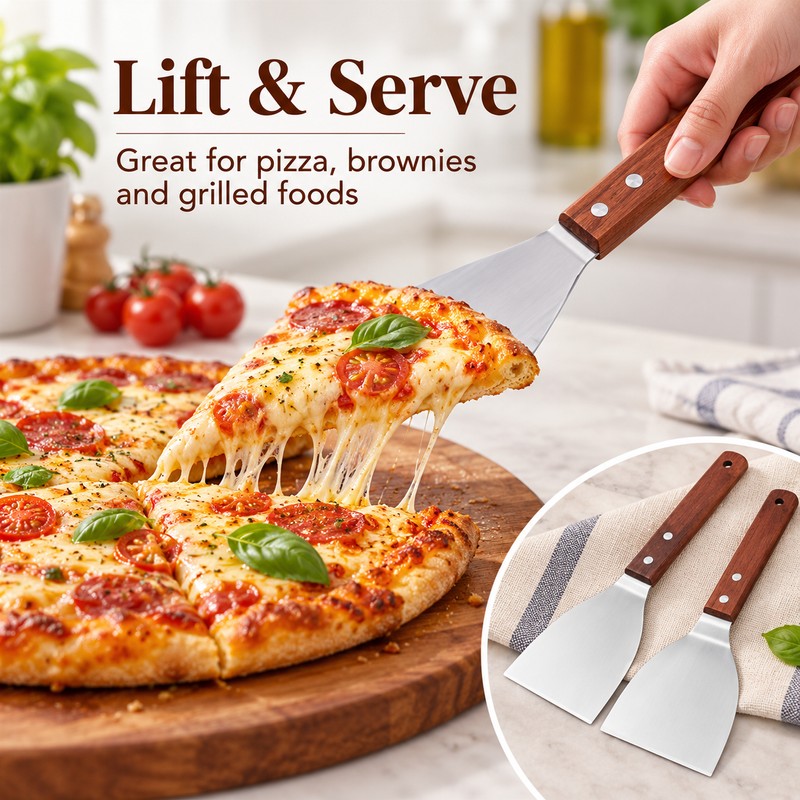 Stainless Steel Spatula for Grilling & Cooking – Metal Turner