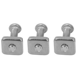 Demeras The Longboard Fin Bolt Screws Surf Fins Longboard Surfboard Tail Stainless Steel Screw with Plate(M5)