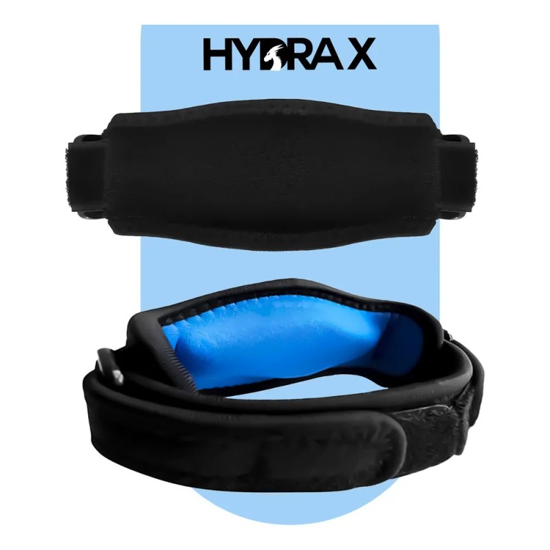Codera Ajustable Deportiva Compresión Antebrazo Negro Azul