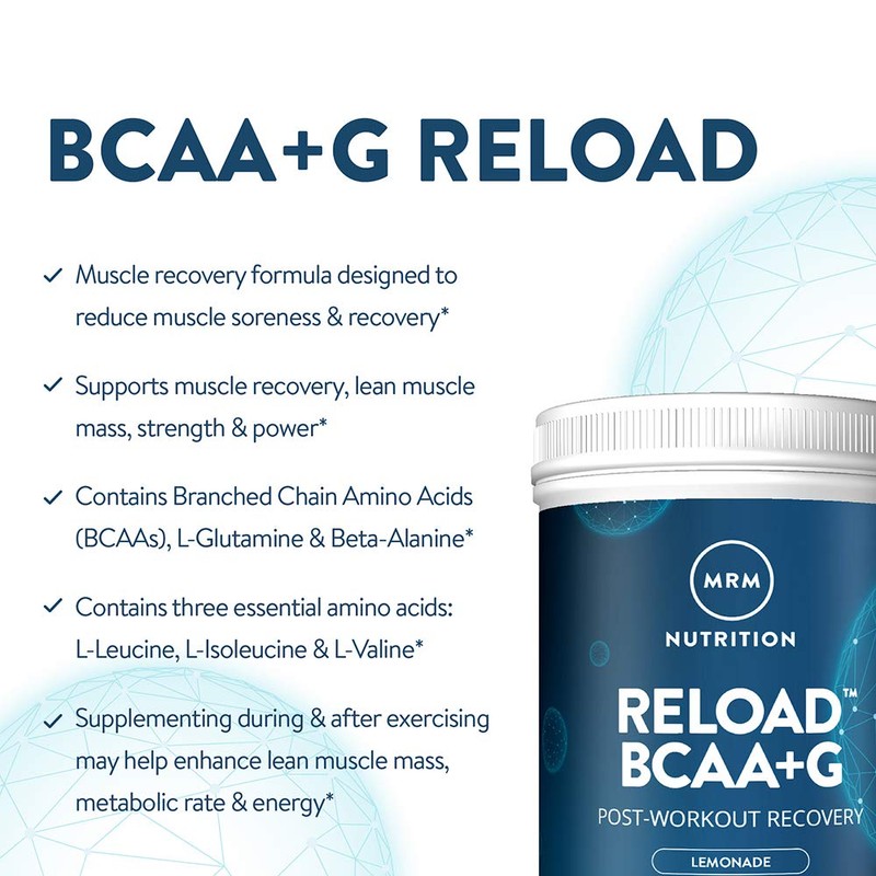 MRM BCAA+G RELOAD Post-Workout Recovery – Lemon, 840g - 60