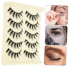 OHPHCALL Elongated Look False Lashes Women 5 Pairs Eyelash Extensions