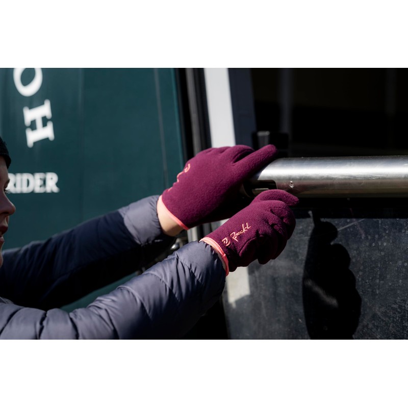 Roeckl Noville Junior Sports Riding Gloves Outdoor Winter Gloves Grape