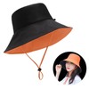 B-HOT Reversible Bucket Hat with String Fisherman Hat Packable Beach